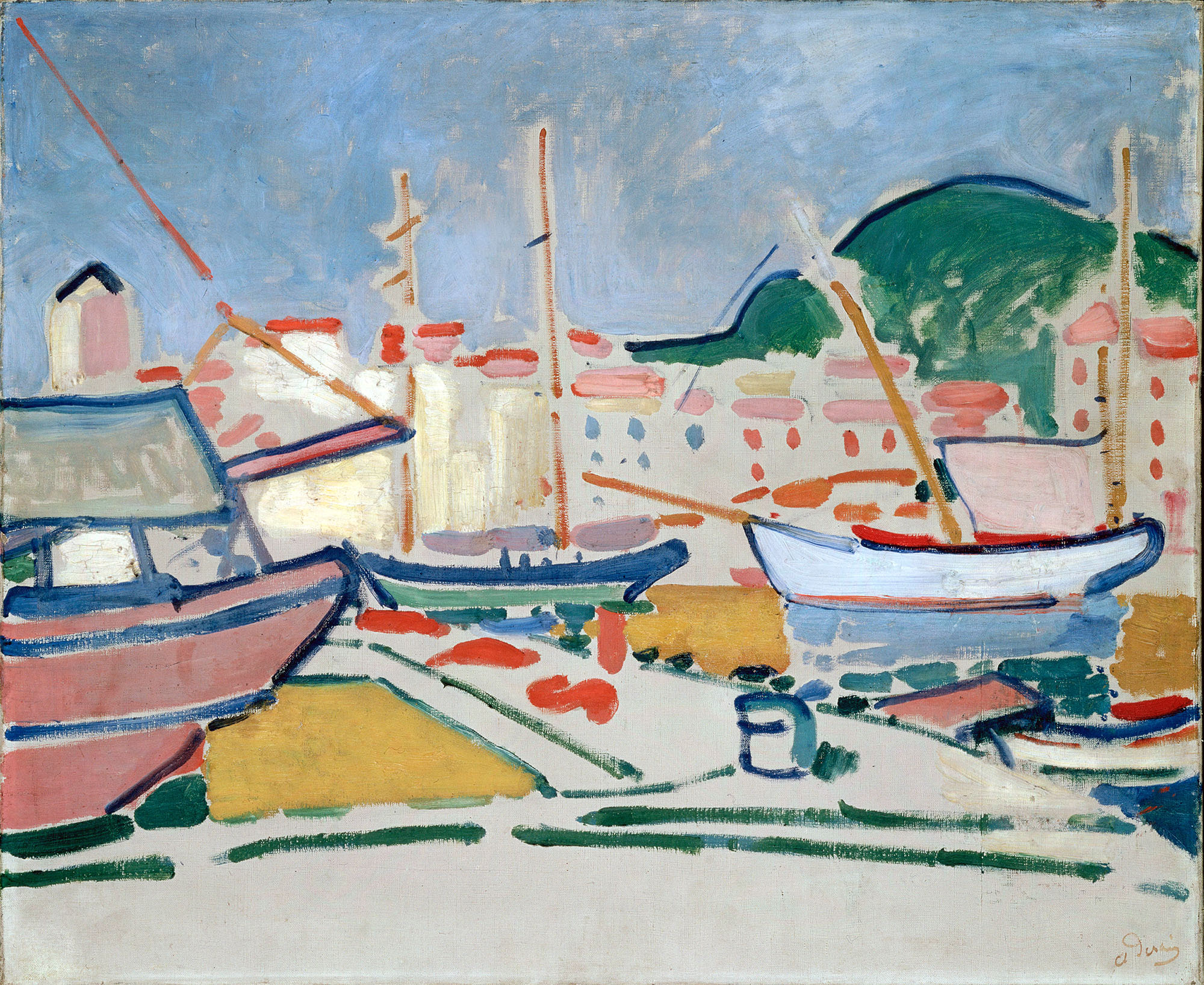 Андре Дерен. "Порт в Гавре". 1905-1906.